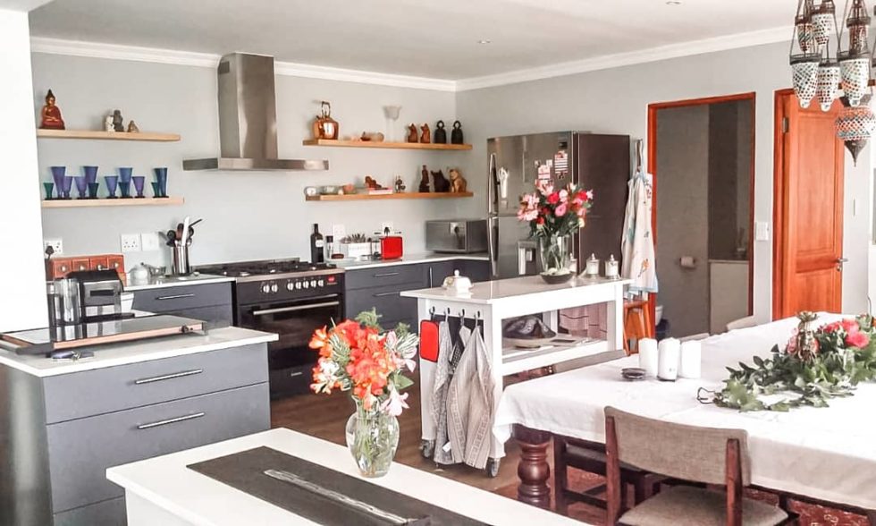small white kitchen island