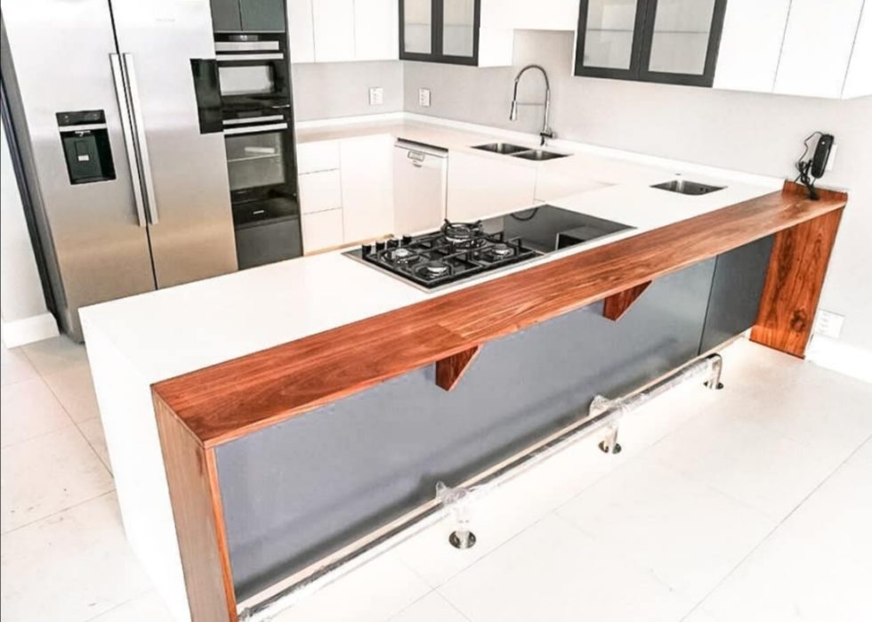 Small kitchen Peninsula Countertops
