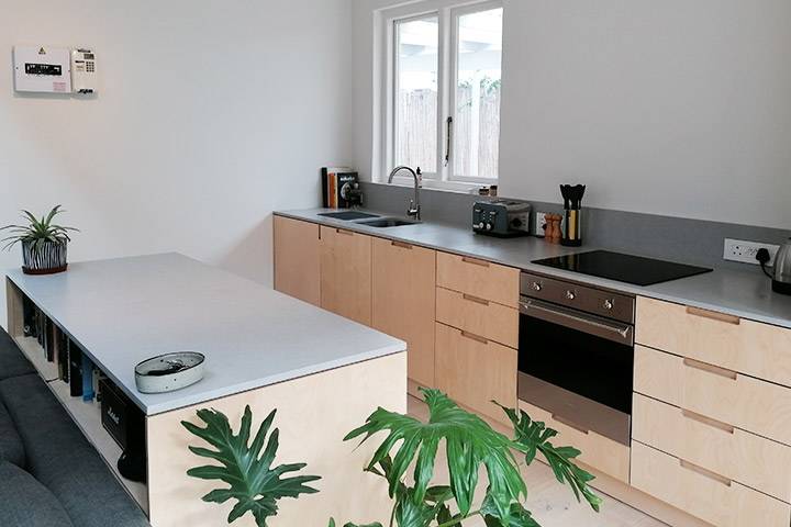 Grey Silestone Kitchen Countertop