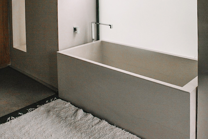 Grey sapienstone bathtub for bathroom renovation